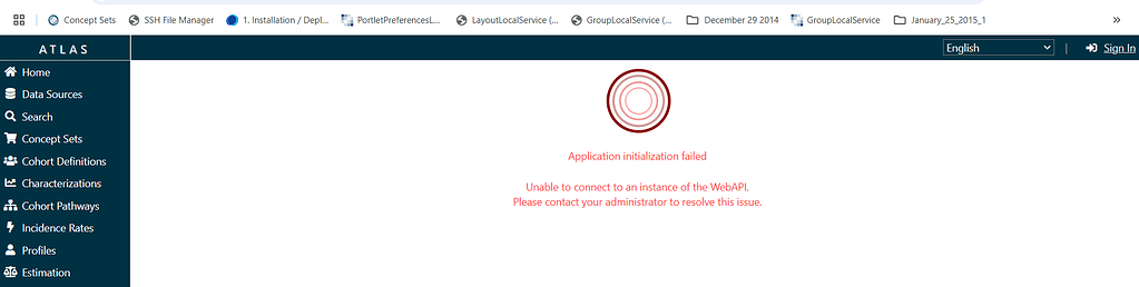Unable to connect to an instance of the WebAPI - Developers - OHDSI Forums