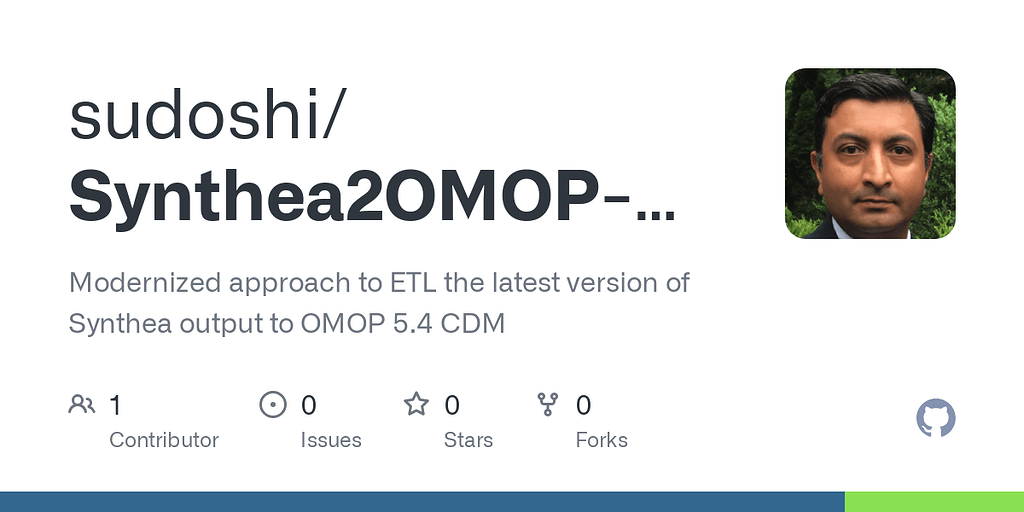 New Project - Synthea2OMOP-ETL - Implementers - OHDSI Forums